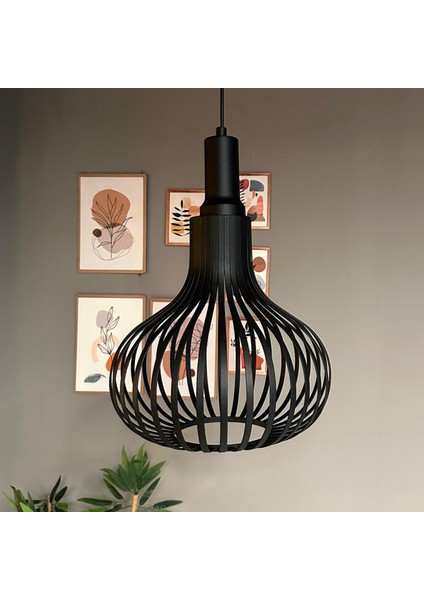 Pera Siyah Avize Tekli Siyah Fener Başlık Iç Mekan Aydınlatma Dekoratif Mutfak Hol Cafe Ofis fırsatları