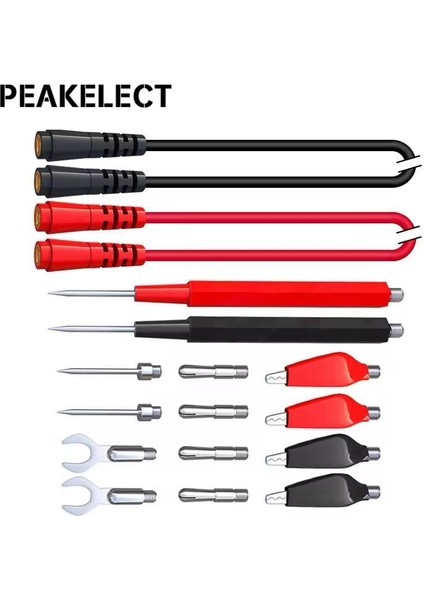 P1500 14 Parça Çok Işlevli Değiştirilebilir Multimetre Probu Test Ölçüm Kablo Kiti