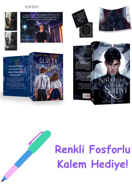 Dilara Keskin 2 Kitap Seti + Fosforlu Kalem Hediye