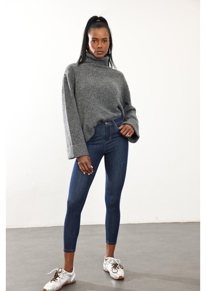 Troklu Ithal Full Likra Toparlayan Skinny Jean 7277