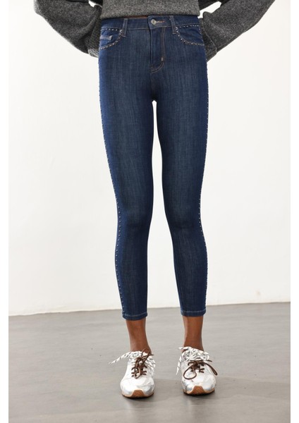 Troklu Ithal Full Likra Toparlayan Skinny Jean 7277 fırsatları