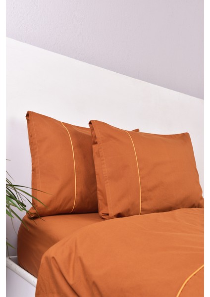 Biyeli Çift Kişilik Nevresim Takımı Taba %100 Pamuk fiyatları