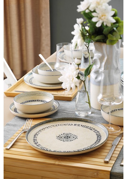 Moderna Hane 24 Parça 6 Kişilik Yemek Takımı