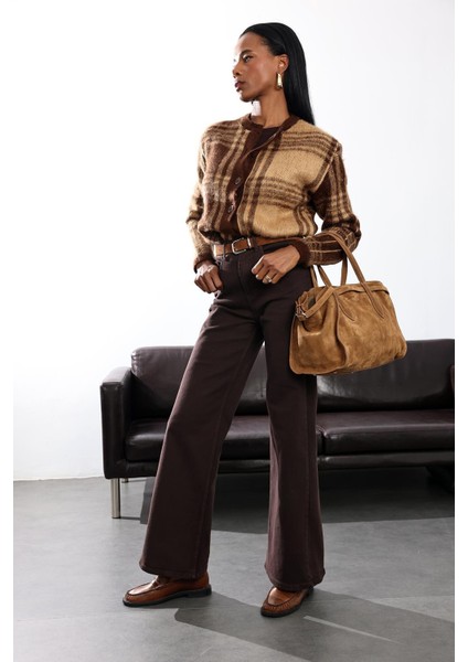 Kahverengi Şardonlu Hırka 0092 fiyatları