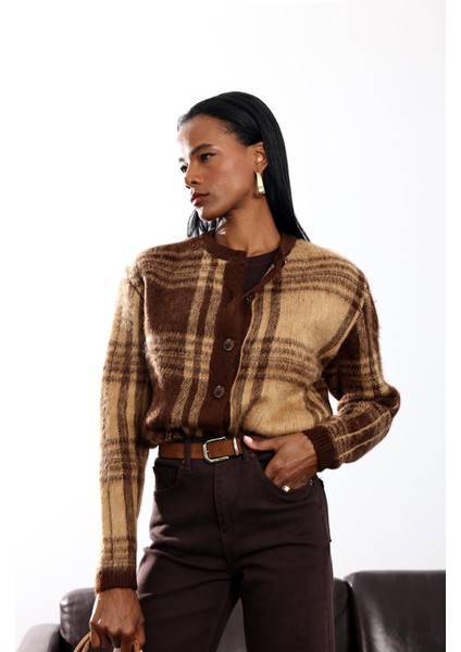 Kahverengi Şardonlu Hırka 0092 modelleri