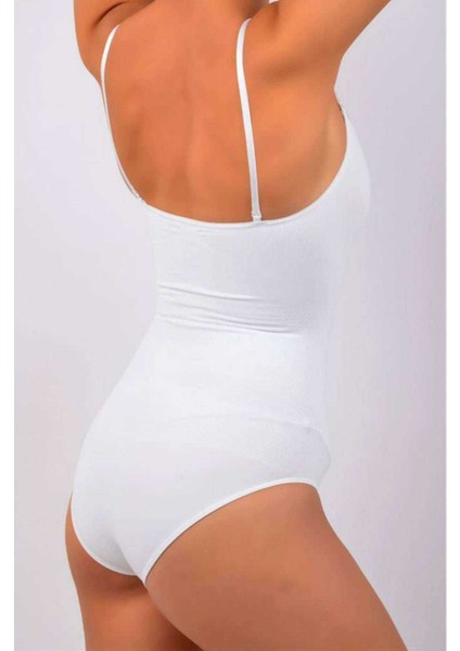 Elit Life Ip Askılı Slip Dikişsiz Body Beyaz Korse 876 fiyatları