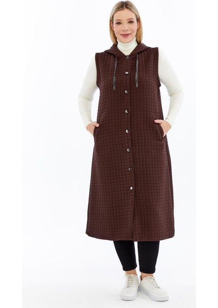 Kadın Büyük Beden Kapitone Yelek