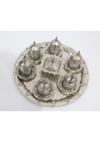 6'lı Osmanlı Motifli Kahve Fincanı ve Şekerlik Takımı fiyatları