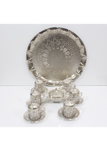 6'lı Osmanlı Motifli Kahve Fincanı ve Şekerlik Takımı modelleri