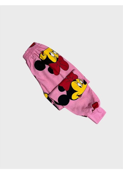 Kız Çocuk Pamuklu Pembe Kalp Desenli Uzun Kollu Mevsimlik Pijama Takımı fırsatları