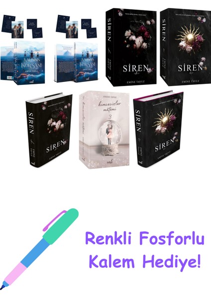 Emine Tavuz 7 Kitap Seti + Fosforlu Kalem Hediye