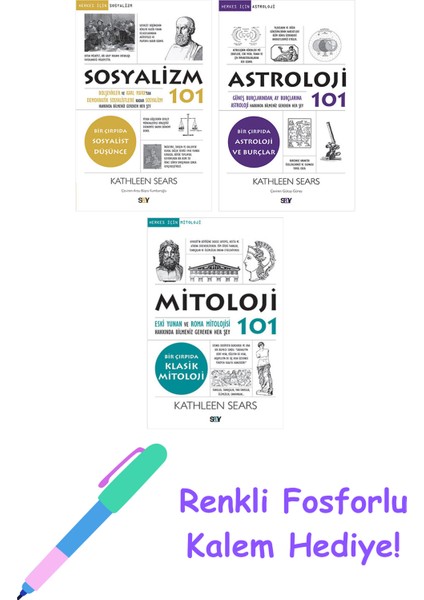 Kathleen Sears 3 Kitap Seti + Fosforlu Kalem Hediye