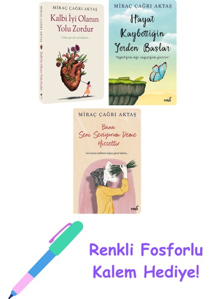 Miraç Çağrı Aktaş 3 Kitap Seti + Fosforlu Kalem Hediye