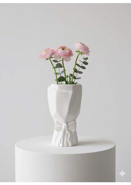 Dekoratif Vazo Bohem Zarif Iskandinav Büyük Buket Vazo Biblo Çiçeklik Dekoratif Fiyonklu