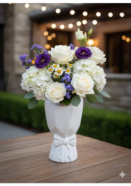 Dekoratif Vazo Bohem Zarif Iskandinav Büyük Buket Vazo Biblo Çiçeklik Dekoratif Fiyonklu fiyatları