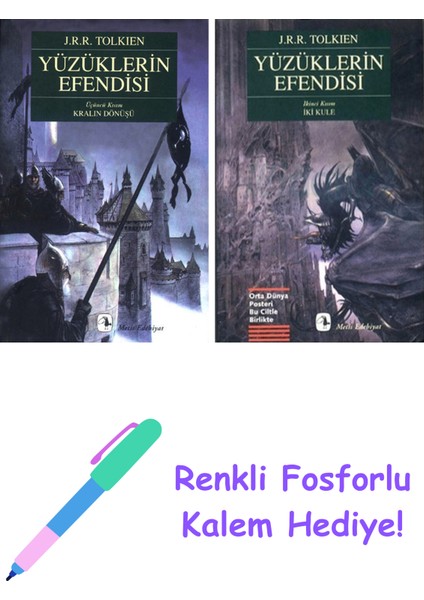 J.r.r. Tolkien 2 Kitap Seti + Fosforlu Kalem Hediye