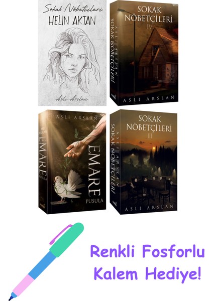 Aslı Arslan 4 Kitap Seti + Fosforlu Kalem Hediye