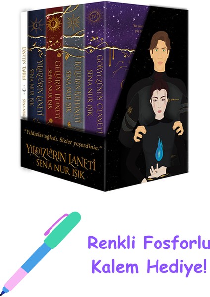 Yıldızların Laneti Serisi – 5 Kitap (Kutulu - Ciltli) + Fosforlu Kalem Hediye