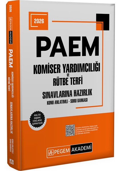 2026 PAEM Komiser Yardımcılığı ve Rütbe Terfi Sınavlarına Hazırlı fiyatları
