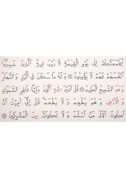 Rahle Boy Kur'an-I Kerim (2 Renkli - Bordo - Mühürlü)