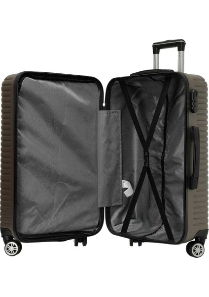 Sanderum -B 5pr Vizon Unisex Büyük Boy Valiz modelleri