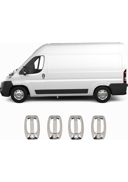 Fiat Ducato Krom Kapı Kolu + Çerçeve 4 Kapı P.çelik 2006+ fiyatları