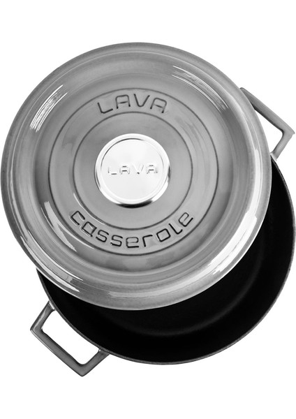 Döküm Çok Amaçlı Yayvan Tencere 24 cm Gri - Lv Y St 24 K2 fiyatları