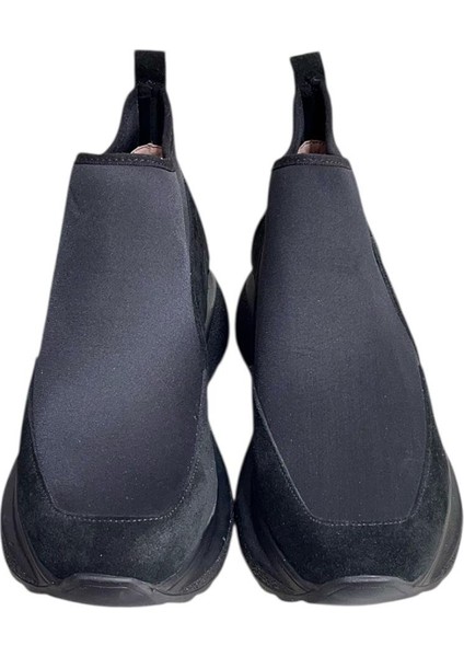 Siyah Hakiki Deri Süet Strech Yüzlü Bilekte Sneaker fiyatları