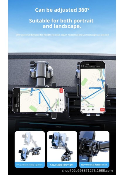 Araba Telefon Tutucu Araba Çok Açılı Ayarlanabilir Teleskopik Vantuz Taşınabilir Tutucu (Yurt Dışından) fiyatları