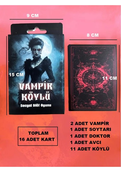 Vampir Köylü Blöf Kart Oyunu