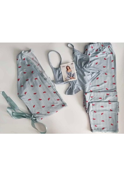 Karpuz Desenli Kadın Pijama Takımı fırsatları