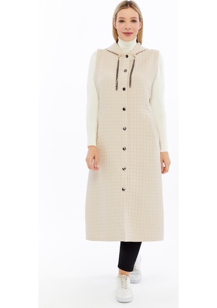 Kadın Büyük Beden Kapitone Yelek