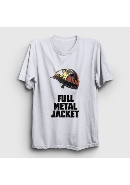 Unisex Beyaz Film Sinema Full Metal Jacket T-Shirt