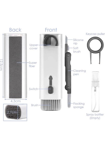 Çok Fonksiyonlu 7 Parça Airpods Klavye Ekran Kulaklık Temizleme Kiti (5148) indirimleri