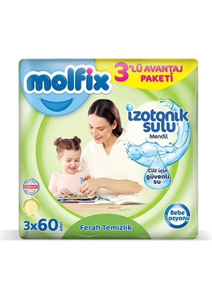 Izotonik Sulu Mendil Ferah 60 Lı X3 Adet