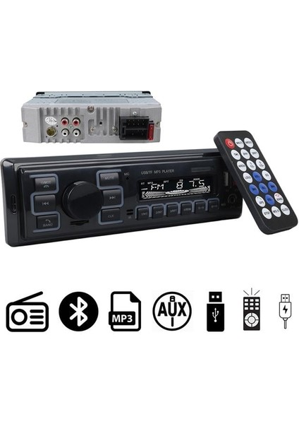 Carstar CS-970 Çift Usb/sd/fm/aux/bluetooth Kumandalı Oto Teyp 4X60 Watt