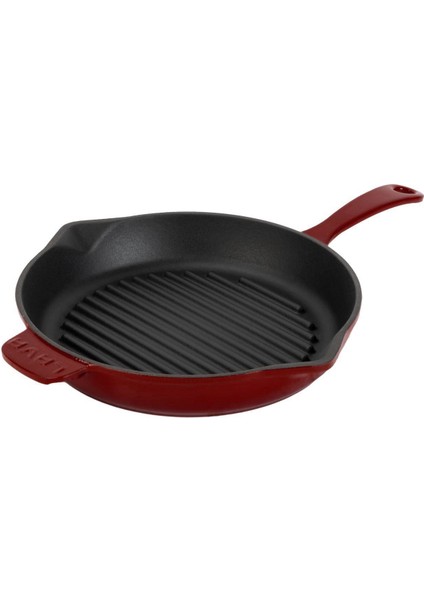 Izgara Tavası. Bordo . Yuvarlak. Ø 28CM.