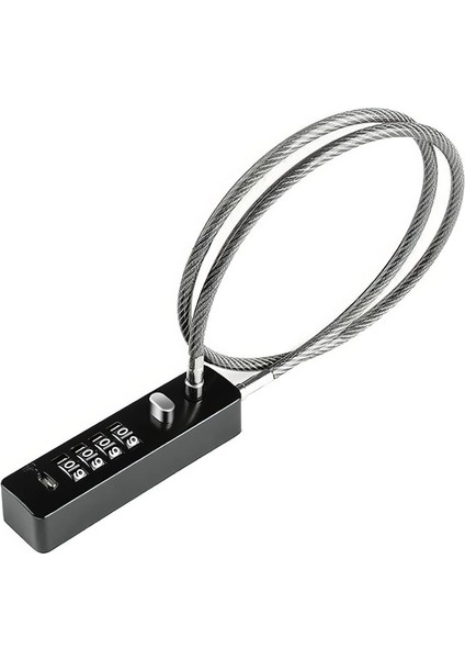 Siyah 4 Haneli Şifreli 30 cm Sıfırlanabilir Dolap Bagaj Kilidi CIN542SY