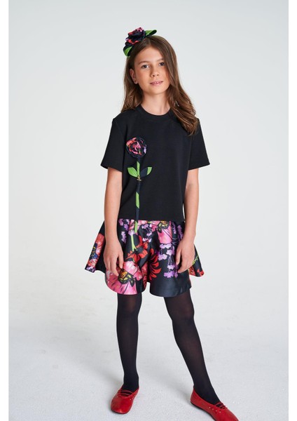 Bg Store Kız Çocuk Desenli Şort