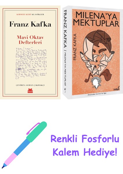Franz Kafka 2 Kitap Seti + Fosforlu Kalem Hediye