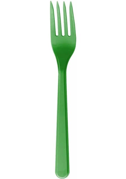 Plastik Kullan At Renkli Çatal 25 Li Lüx