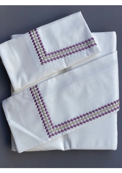 %100 Organic Pamuk Jakarlı - Estetik Zarif Nakış Işlemeli Terra Serisi Pike Takım(3renk Seçenneği) fiyatları