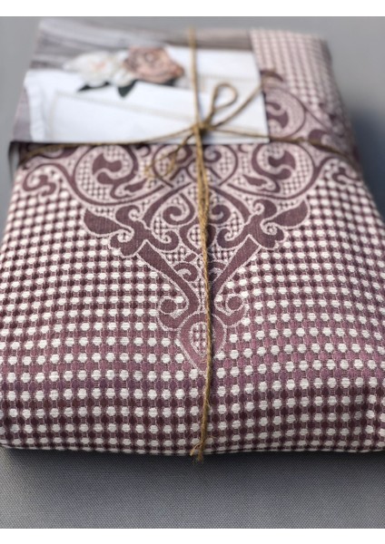 %100 Organic Pamuk Jakarlı - Estetik Zarif Nakış Işlemeli Terra Serisi Pike Takım(3renk Seçenneği) modelleri