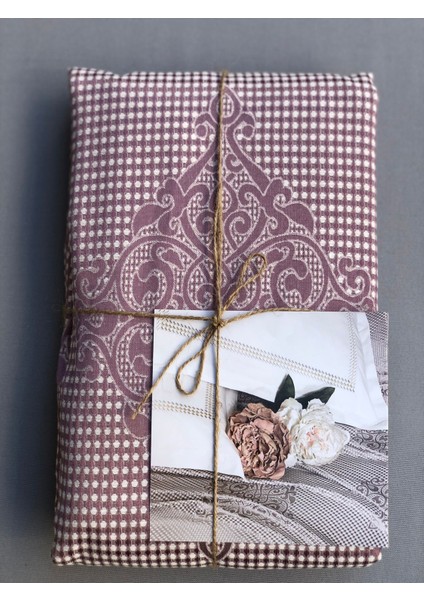 %100 Organic Pamuk Jakarlı - Estetik Zarif Nakış Işlemeli Terra Serisi Pike Takım(3renk Seçenneği) fırsatları