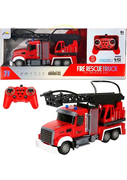 Oyuncak Uzaktan Kumandalı Şarjlı Sesli Işıklı Su Atan Itfaiye Kamyonu