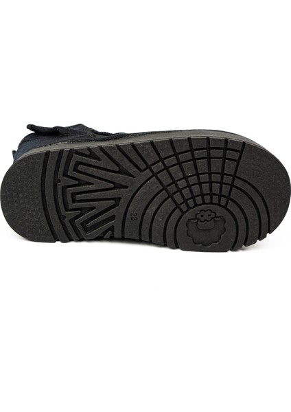 026 Siyah Süet Kürklü Kız Çocuk Bot indirimleri