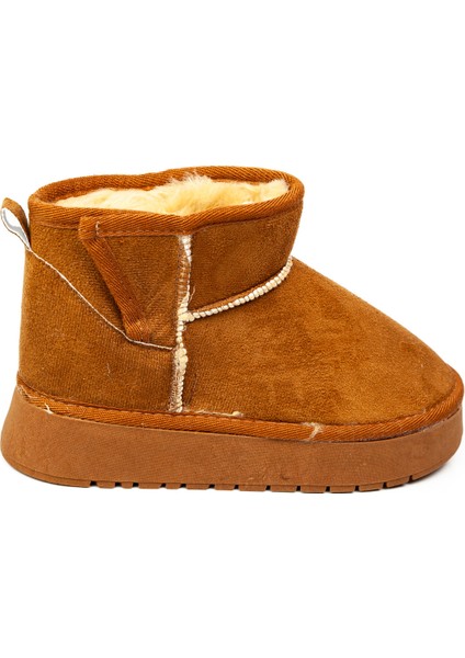 026 Taba Süet Kürklü Kız Çocuk Bot fiyatları