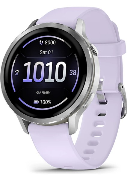 Venu 4 - 41 mm - Lavanta Mavisi Silikon Kayışlı