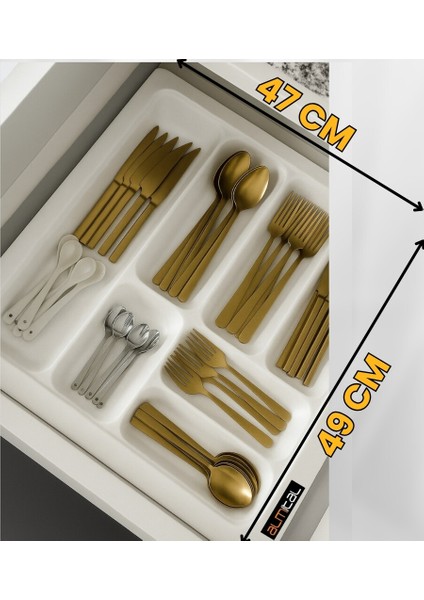 47X49 Beyaz Kaşıklık ve Kepçelik 2'li Set 40X41CM ‘e Kadar Kesilebilir fiyatları