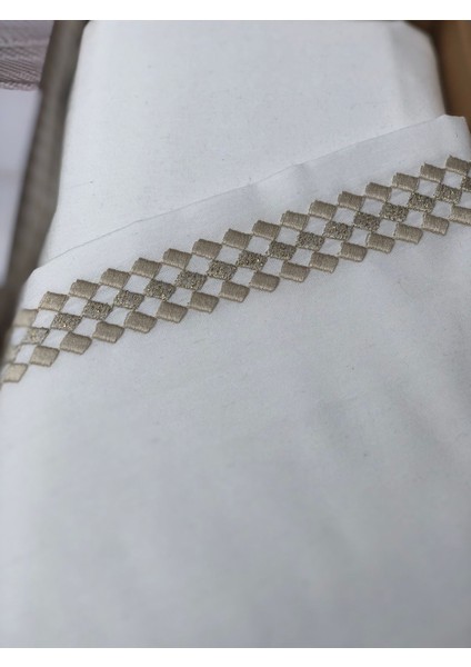 %100 Organic Pamuk Jakarlı - Estetik Zarif Nakış Işlemeli Terra Serisi Pike Takım(3renk Seçenneği) modelleri